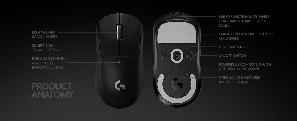 logitech pro x wireless mouse
