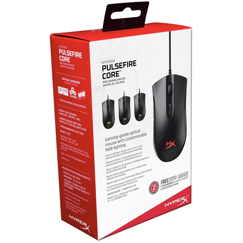 HyperX Pulsefire Core RGB Gaming Mouse 6,200DPI - Image 8