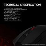 Wireless gaming mouse fantech WG10 Black