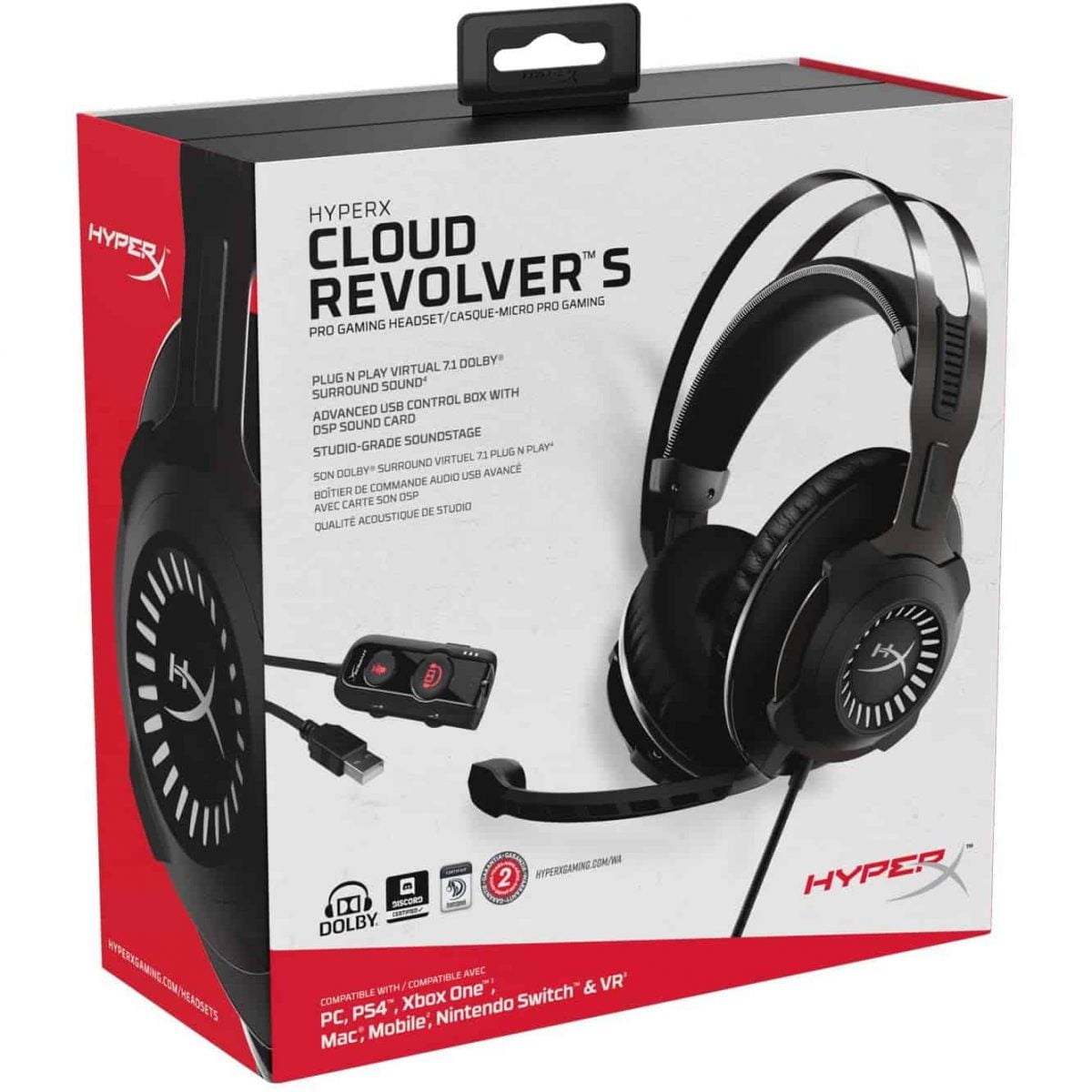 HyperX Cloud Revolver S Gaming Headset - Surround Sound 7.1 - Image 2