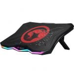 MARVO FN-40 RGB Laptop Cooler Cooling Pad / Supports Up To 17" Laptop / Cool RGB Backlight / 180mm Single-Fan Design / Adjustable Stand Angle / 2-Port USB Hub - Image 3
