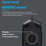 Logitech G102 Light Sync RGB Gaming Mouse - 8,000 DPI (Black) - Image 5