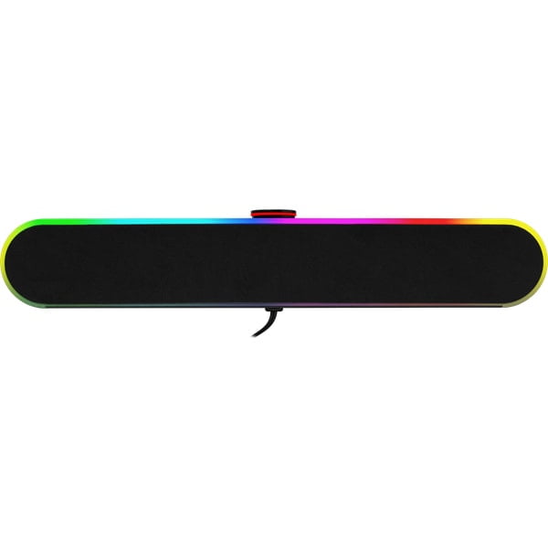 2.0 Sound Bar ADIEMUS 2 x 3W RGB USBAux PC Gaming Speaker – Black - MR  Computer Services