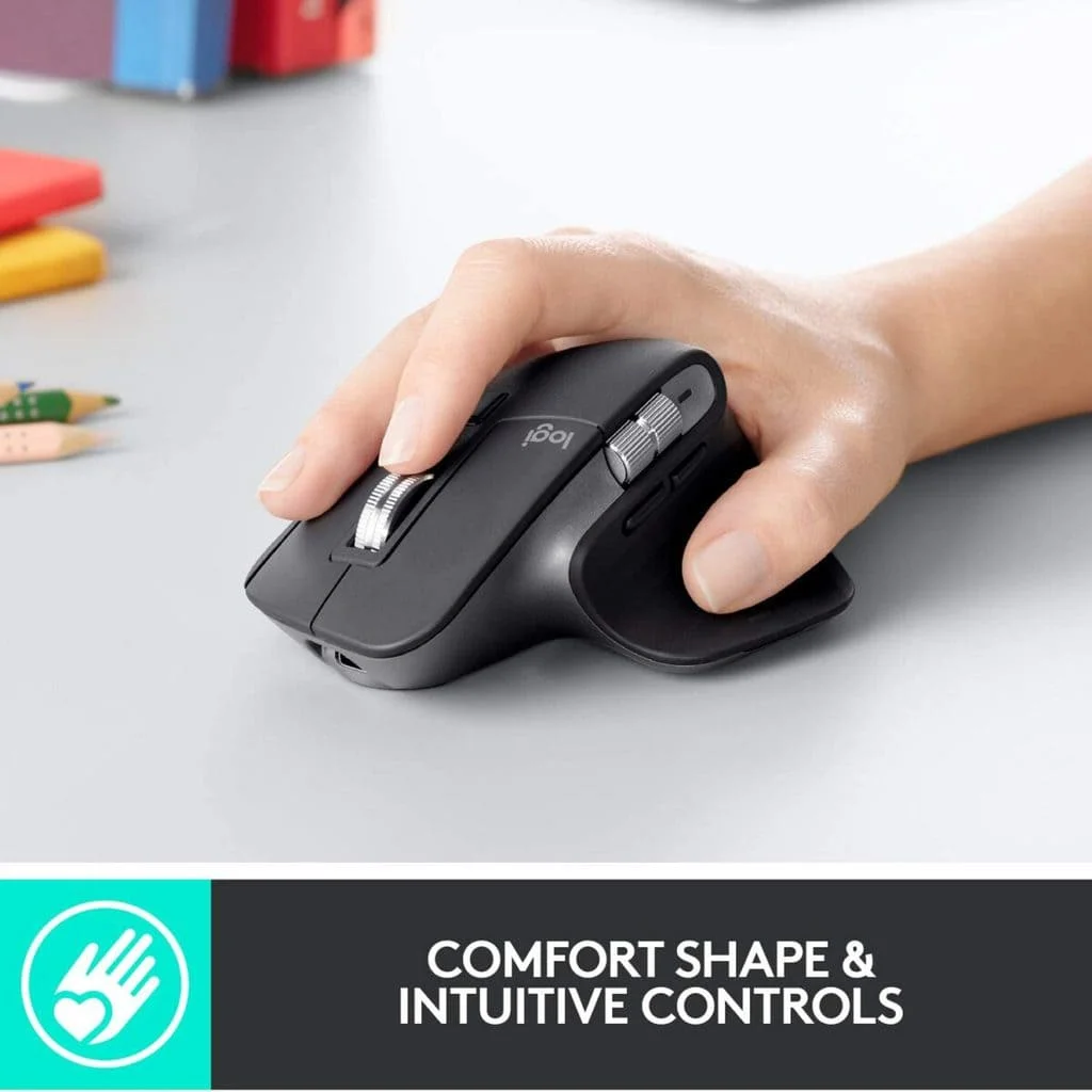 ⁦Logitech MX Master 3 Advanced Wireless Mouse (Graphite)⁩ - الصورة ⁦6⁩