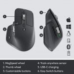 Logitech MX Master 3 Advanced Wireless Mouse (Graphite) - الصورة 2