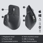 Logitech MX Master 3 Advanced Wireless Mouse (Graphite) - الصورة 2
