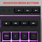 HyperX Alloy Core RGB Membrane Gaming Keyboard - Comfortable Quiet Silent Keys - Image 5