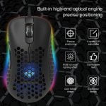 AULA F810 RGB Gaming Mouse - 6,400 DPI - 98 Gram (Black) - Image 2