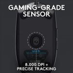 Logitech G203 LIGHTSYNC RGB Gaming Mouse - 8,000 DPI (Black) - Image 3