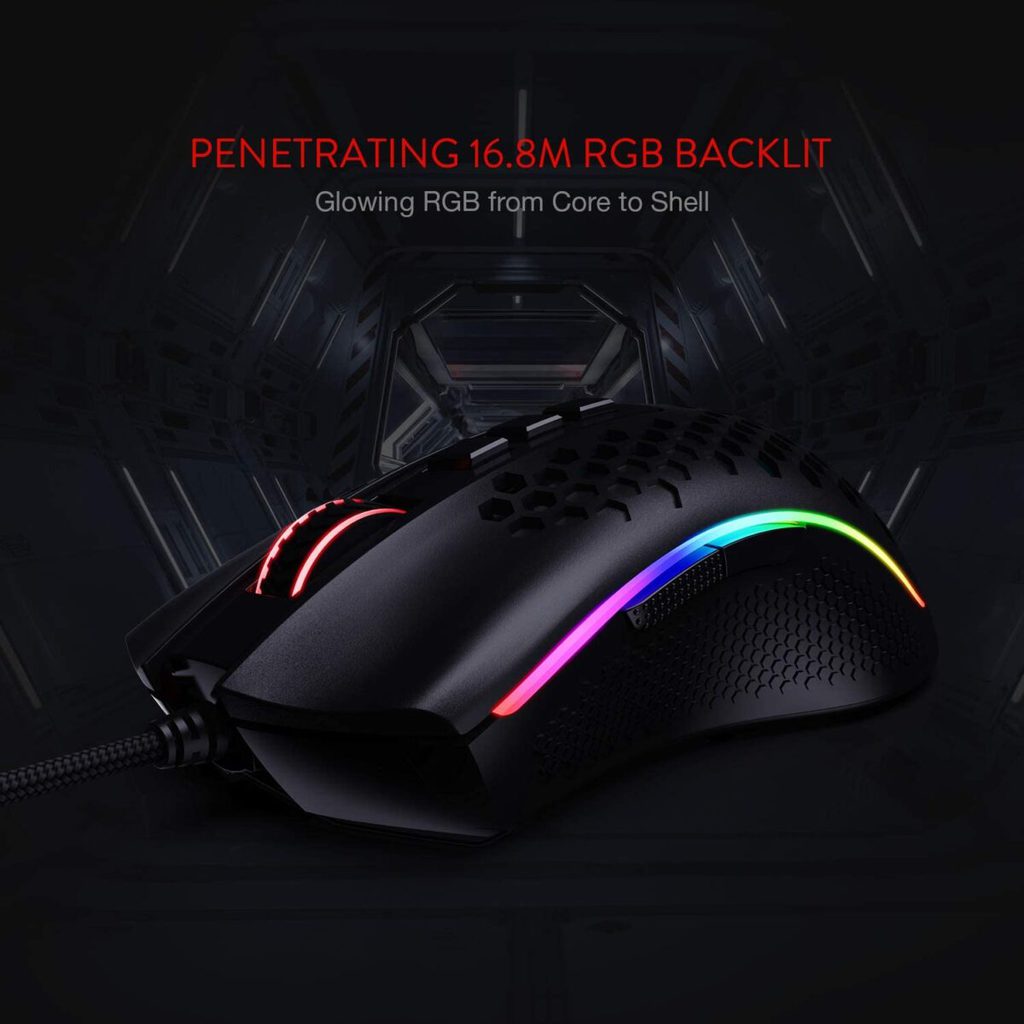 Redragon M808 Storm Gaming Mouse - 12,400 DPI (Black) - Image 10
