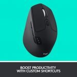 Logitech M720 Triathlon Wireless/Bluetooth Mouse - Hyper-Fast Scrolling - USB Unifying Receiver - Computer and Laptop - Black - الصورة 3