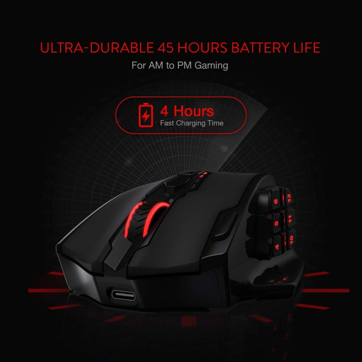 Redragon M913 Impact Elite Wireless Gaming Mouse - 16,000 DPI