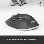 Logitech M720 Triathlon Wireless/Bluetooth Mouse - Hyper-Fast Scrolling - USB Unifying Receiver - Computer and Laptop - Black - الصورة 6