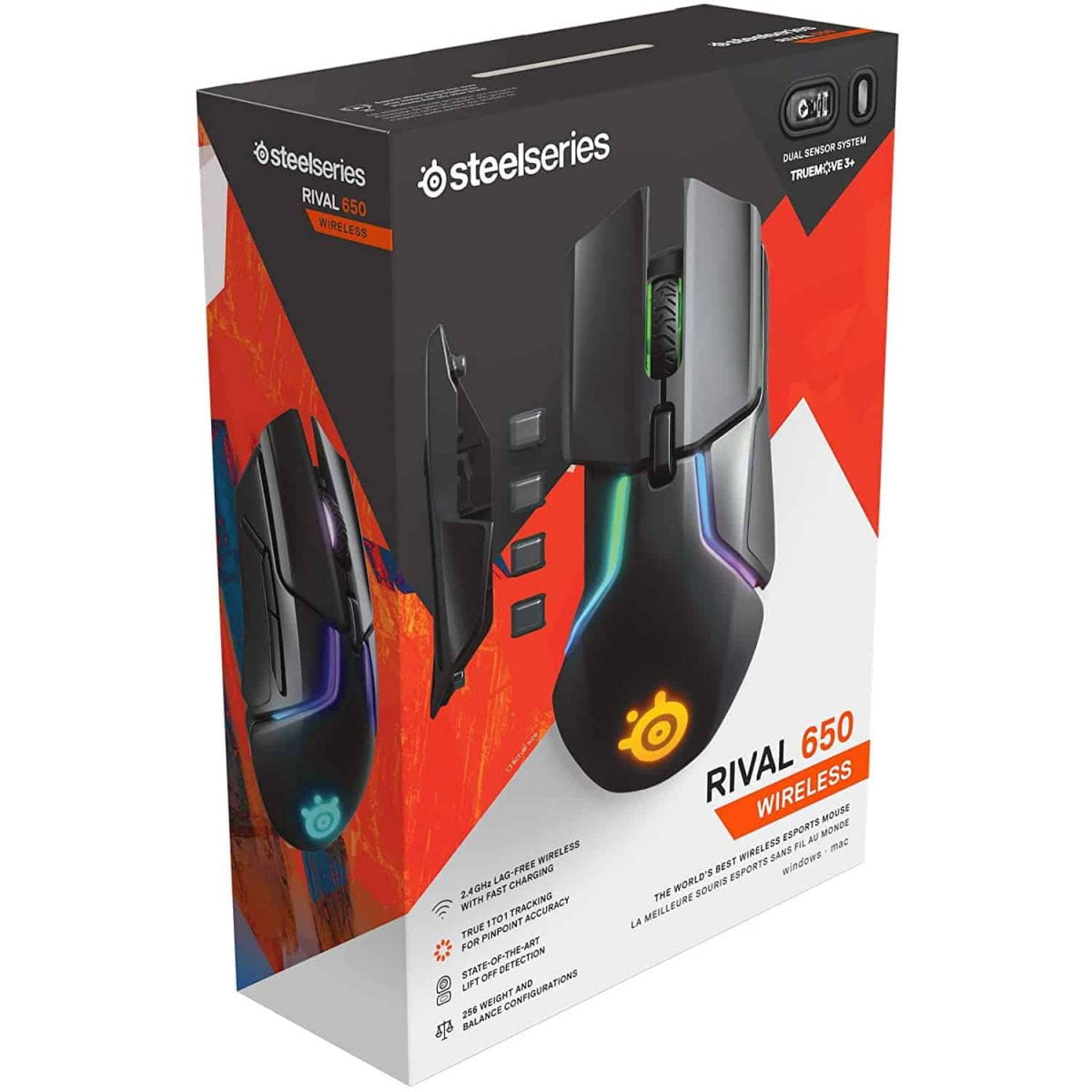 SteelSeries Rival 650 Quantum Wireless Gaming Mouse