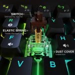 Dierya DK61 Pro Bluetooth 5.1 Mechanical Gaming Keyboard 60% Wireless/Wired - Gateron Optical Red Switch - Image 4