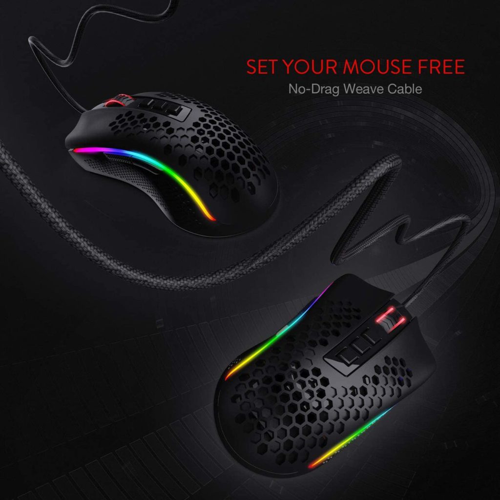 Redragon M808 Storm Gaming Mouse - 12,400 DPI (Black) - Image 15