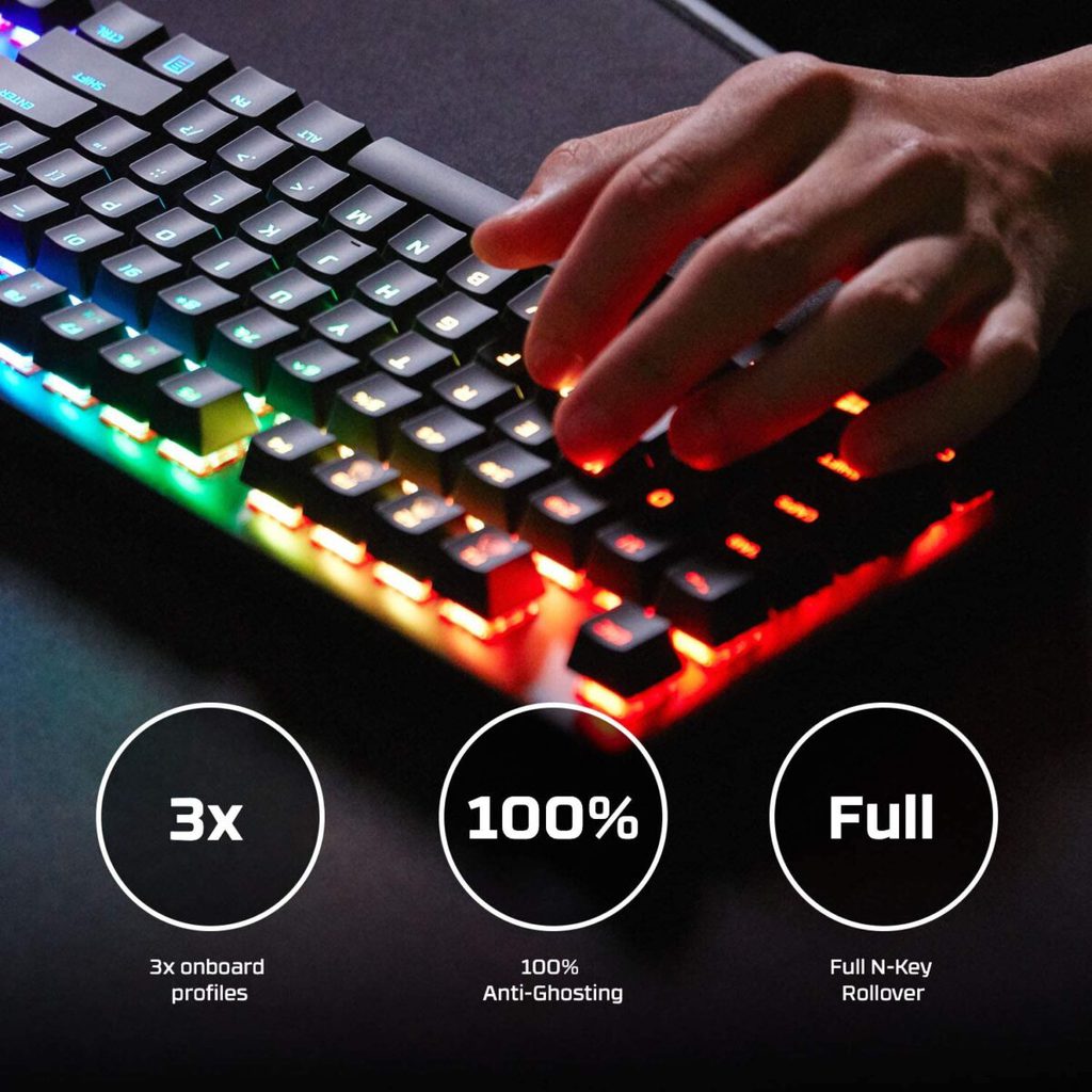 HyperX Alloy Origins RGB Mechanical Gaming Keyboard - HyperX Red Switch Linear - Image 7