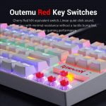 Redragon K552 KUMARA Rainbow Mechanical Gaming Keyboard - Red Switch (White) - Image 2