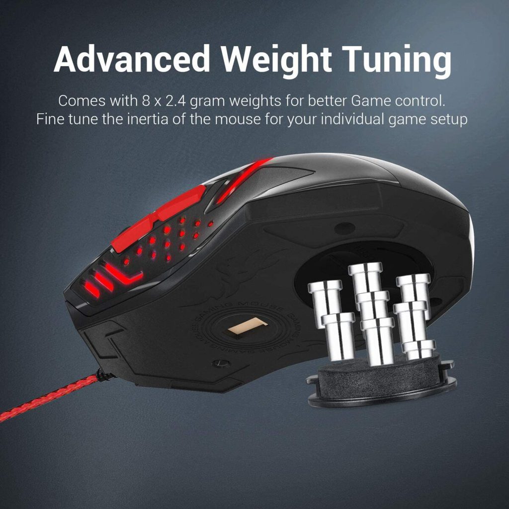 Redragon M601-BA Gaming Mouse and Mouse Pad Combo - 6 Button Mouse, 3200 DPI - Large Mouse Pad P016 - Image 7