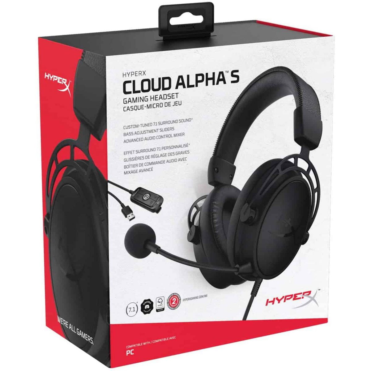 HyperX Cloud Alpha S Blackout Gaming Headset
