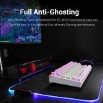 Redragon K552 KUMARA Rainbow Mechanical Gaming Keyboard - Red Switch (White) - Image 7