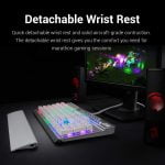 Redragon K550 RGB Yama Gaming Mechanical Keyboard - Purple Switches - Multimadia & Macro Recording Keys - Wrist Rest - Volume Control (White) - Image 3