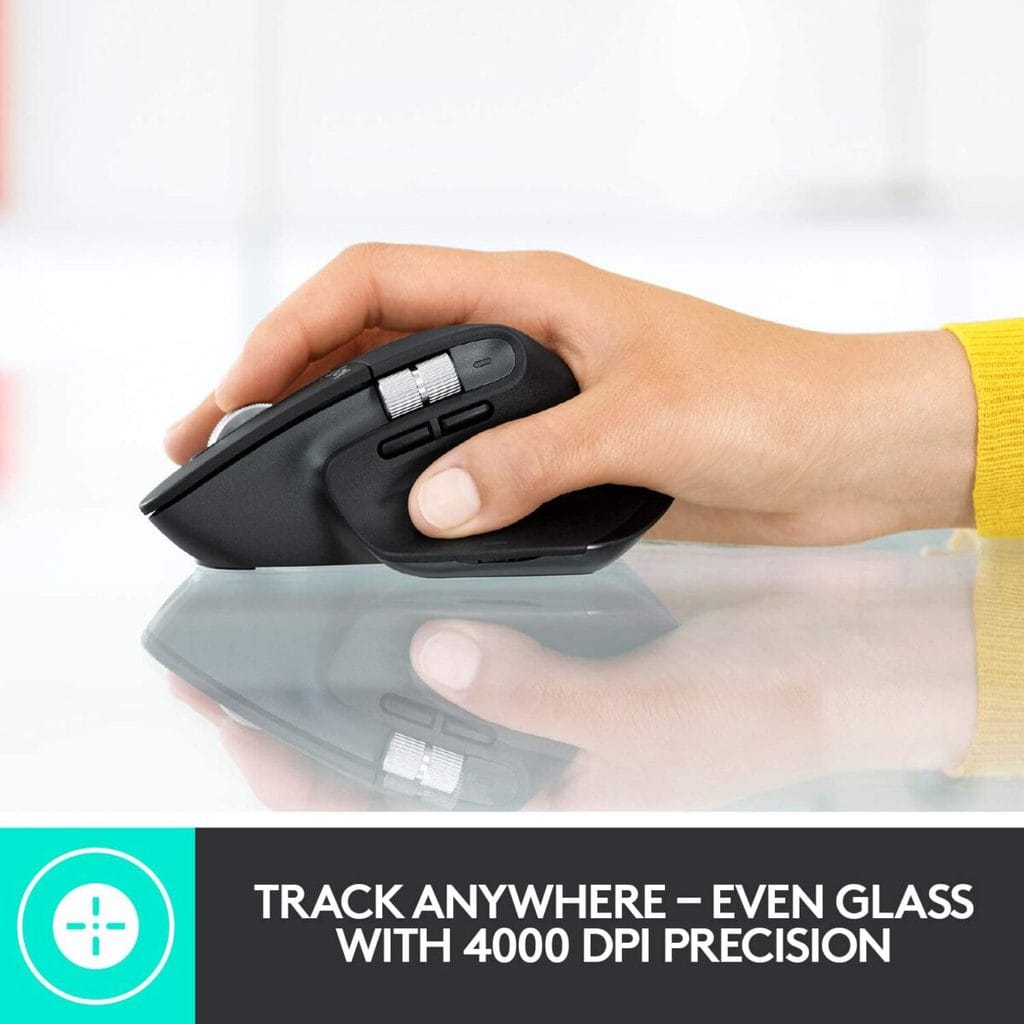 ⁦Logitech MX Master 3 Advanced Wireless Mouse (Graphite)⁩ - الصورة ⁦4⁩