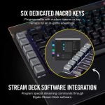 Corsair K95 RGB Platinum Mechanical Gaming Keyboard - Fastest Cherry MX Speed - USB Passthrough & Media Controls - Aluminum Finish - GunMetal - Image 3