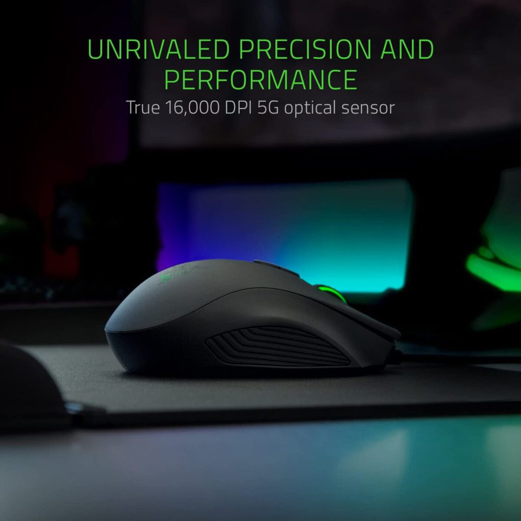 Razer Naga Trinity MOBA / MMO Gaming Mouse - 16,000 DPI 5G Optical Sensor - Image 4