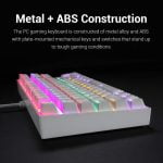 Redragon K552 KUMARA Rainbow Mechanical Gaming Keyboard - Red Switch (White) - Image 5