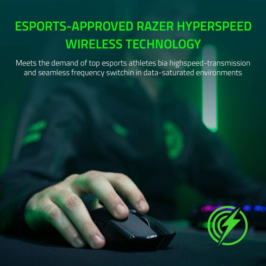 RAZER Viper Ultimate Wireless RGB Gaming Mouse - 20K DPI Optical Sensor (Black) - Image 4