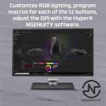 HyperX Pulsefire Raid RGB Gaming Mouse - Optical Sensor 16,000 DPI - 11 Programmable Buttons - Comfortable Side Grips - Software-Controlled Customization - الصورة 6