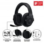 Logitech G433 Gaming Headset - DTS 7.1 Surround Sound (Black) - Image 3
