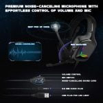 ONIKUMA K20 RGB Gaming Headset – Stereo – Noise canceling Mic – (camouflage) - Image 5