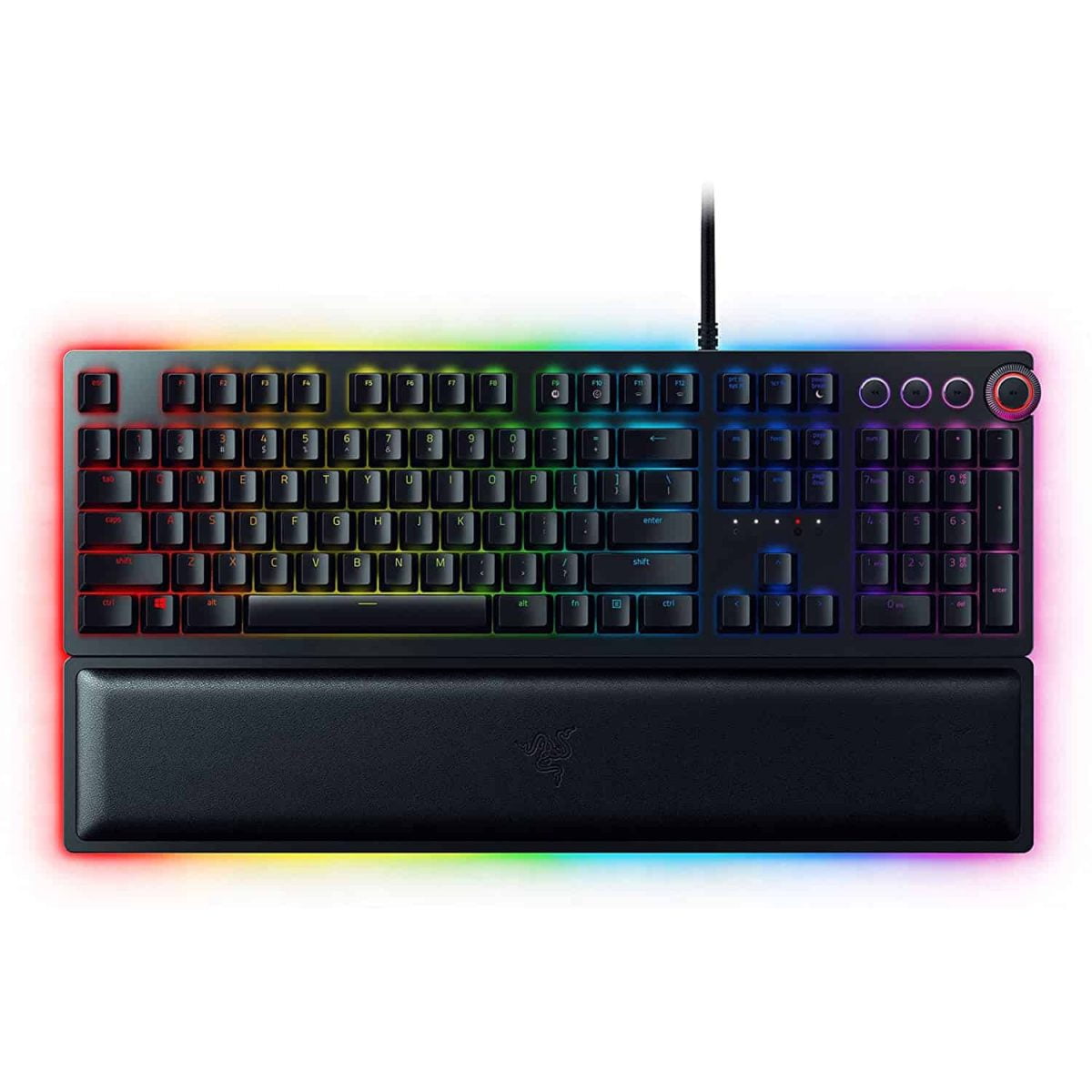 Razer Huntsman Elite Gaming Keyboard - Purple Optical Switches Clicky - Image 1