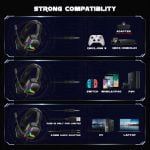 ONIKUMA K20 RGB Gaming Headset – Stereo – Noise canceling Mic – (camouflage) - Image 3