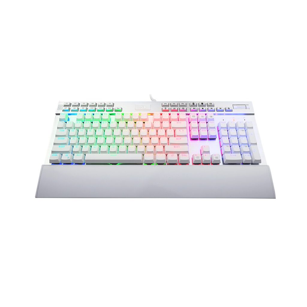 Redragon K550 RGB Yama Gaming Mechanical Keyboard - Purple Switches - Multimadia & Macro Recording Keys - Wrist Rest - Volume Control (White) - Image 6