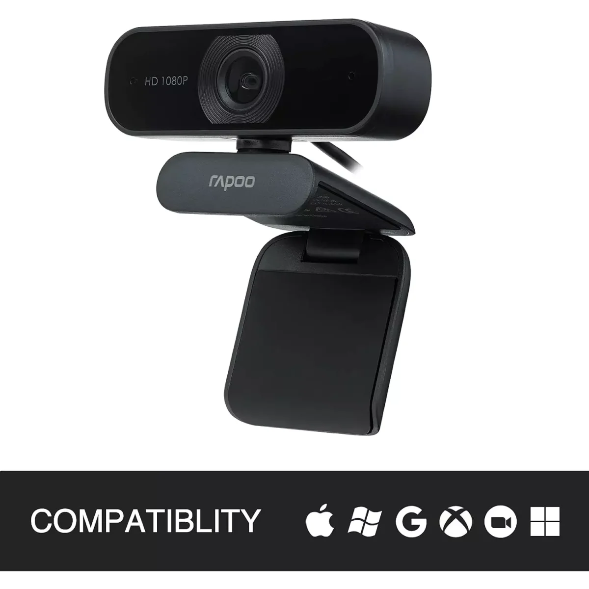 Rapoo C260 Webcam 1080P - Built-in Microphone