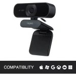 Rapoo C260 Webcam 1080P - Built-in Microphone