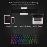 REDRAGON K530 Pro Draconic RGB 60% Gaming Wireless Mechanical Keyboard - BT/2.4Ghz/Wired 3-Mode