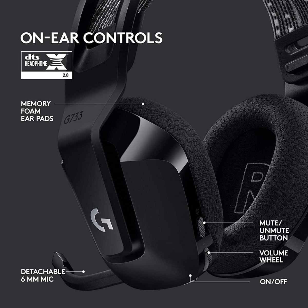 Logitech G733 Wireless Gaming Headset