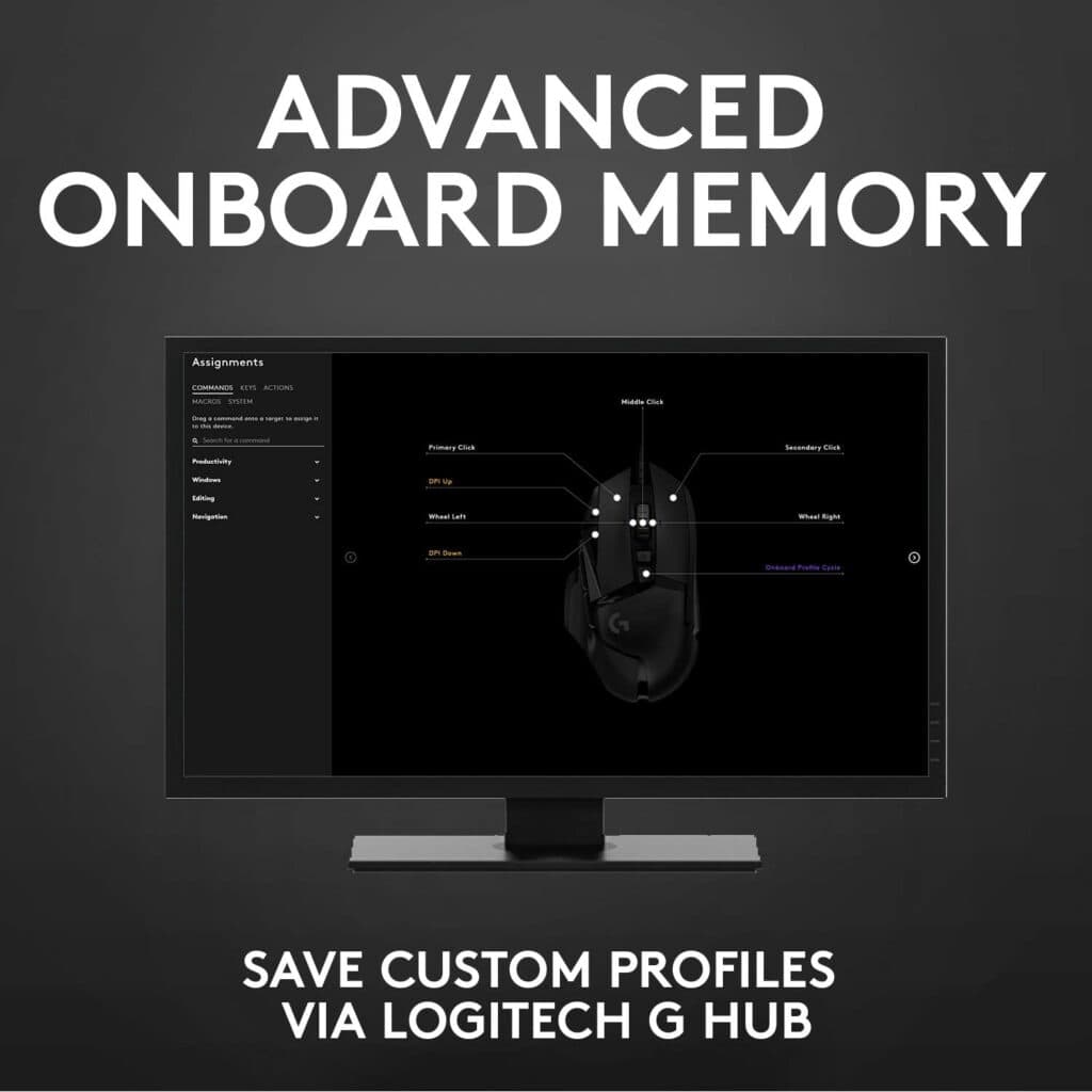 logitech g502 hero gaming mouse