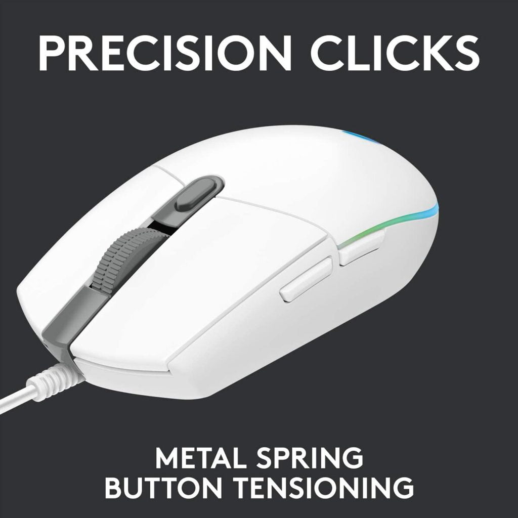 Logitech G102 Lightsync Gaming mouse White