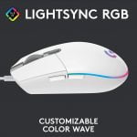 Logitech G102 Lightsync Gaming mouse White