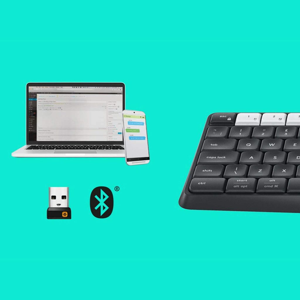 Logitech K375s MULTI-DEVICE Wireless Keyboard and Stand Combo