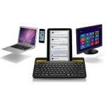 Logitech K480 Bluetooth Multi-Device Portable Wireless Keyboard with Integrated Stand Phone Holder - الصورة 2