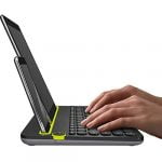 Logitech K480 Bluetooth Multi-Device Portable Wireless Keyboard with Integrated Stand Phone Holder - الصورة 3