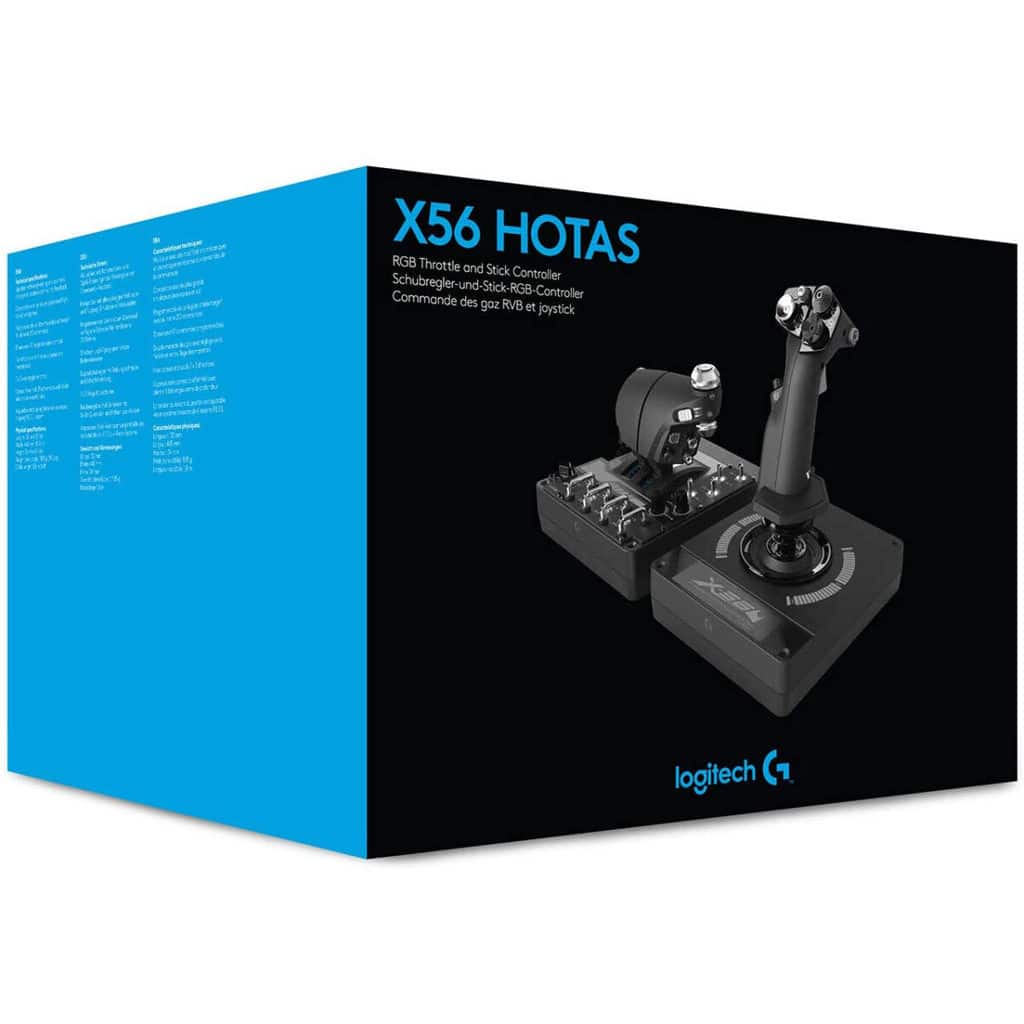 Logitech G X56 H.O.T.A.S Throttle and Joystick Flight Simulator Game Controller