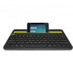 Logitech K480 Bluetooth Multi-Device Portable Wireless Keyboard with Integrated Stand Phone Holder - الصورة 5