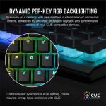 Corsair K60 RGB PRO Mechanical Gaming Keyboard (CHERRY VIOLA Keyswitches: Linear and Fast, Durable Aluminum Frame, Customisable Per-Key RGB Backlighting
